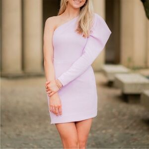 ELLIATT One-Shoulder Lavender Dress